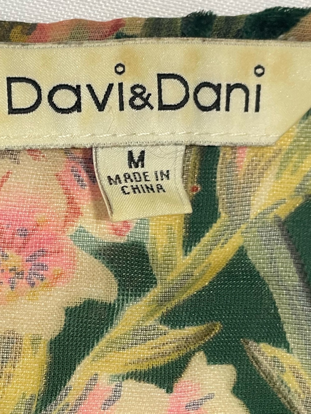 Davi & Dani Emerald Velvet Floral Kimono Duster Cardigan L - Picture 2 of 4